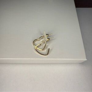 Elegant Gold Heart Earrings